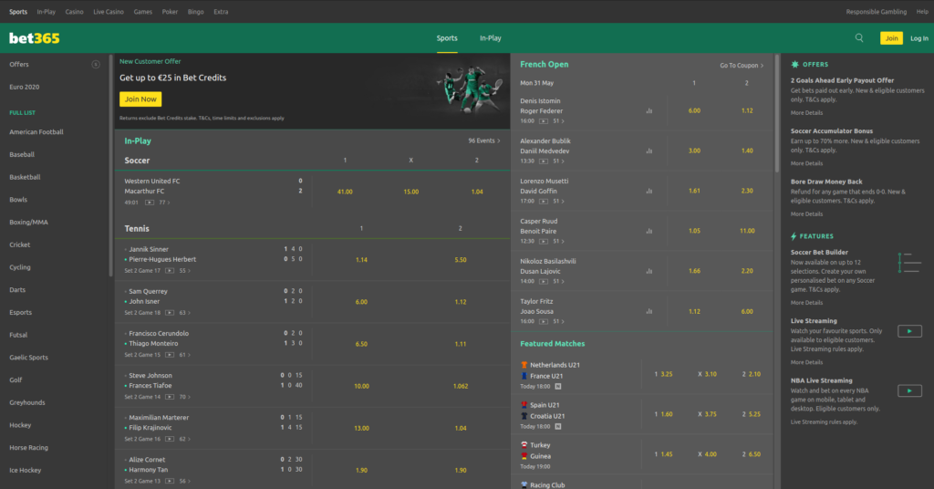 bet365 website